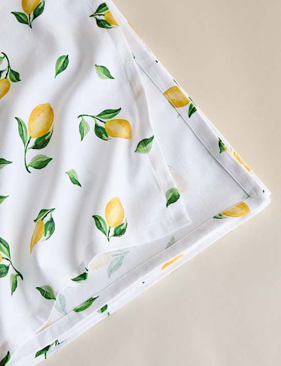 Pure Cotton Lemon Tablecloth
