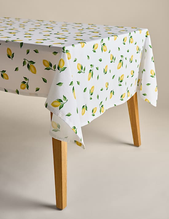 Pure Cotton Lemon Tablecloth