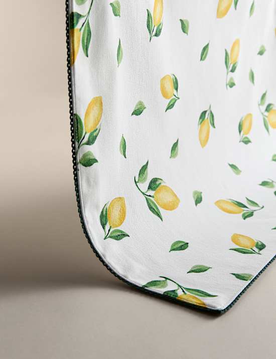 Pure Cotton Lemon Table Runner
