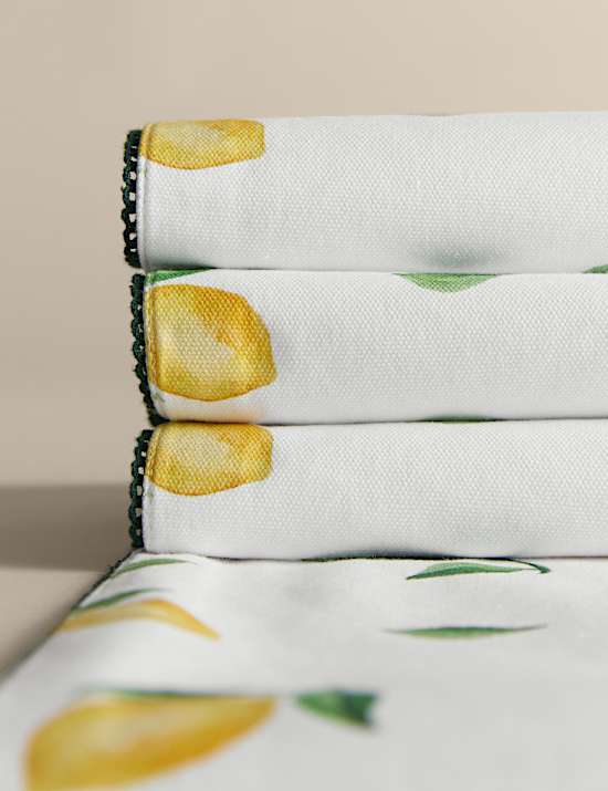 Pure Cotton Lemon Table Runner