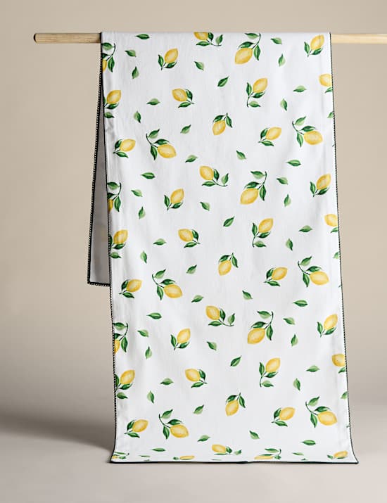Pure Cotton Lemon Table Runner