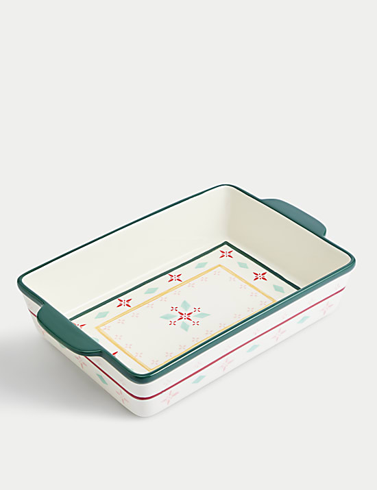 Patterned Ceramic Oven Dish