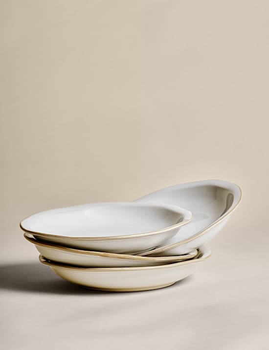 Lot de 4 bols à pâtes Country Collection