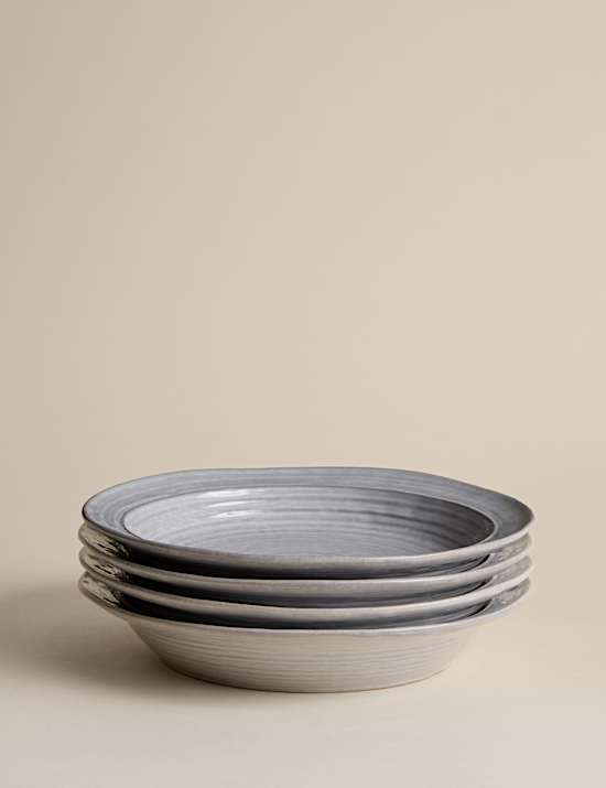 Lot de 4 assiettes &agrave; p&acirc;tes Padstow