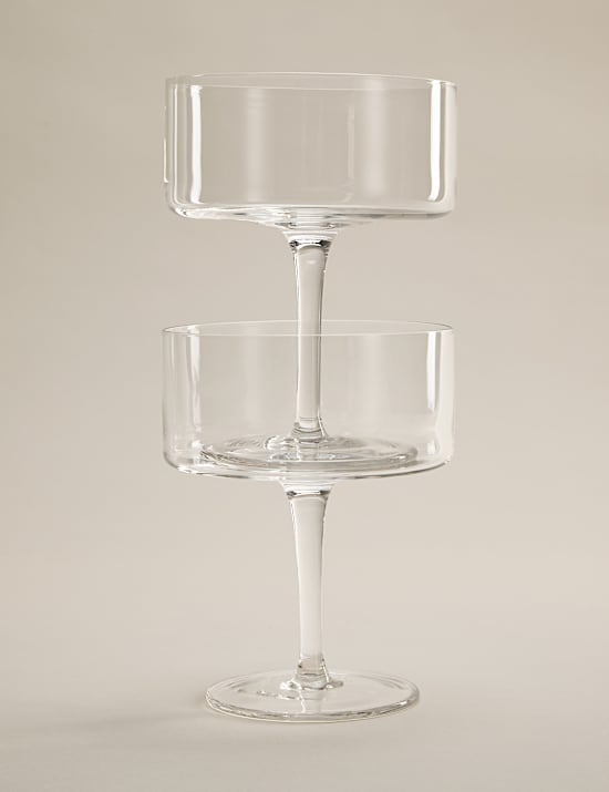 Set of 2 Straight Sided Coupe Glasses