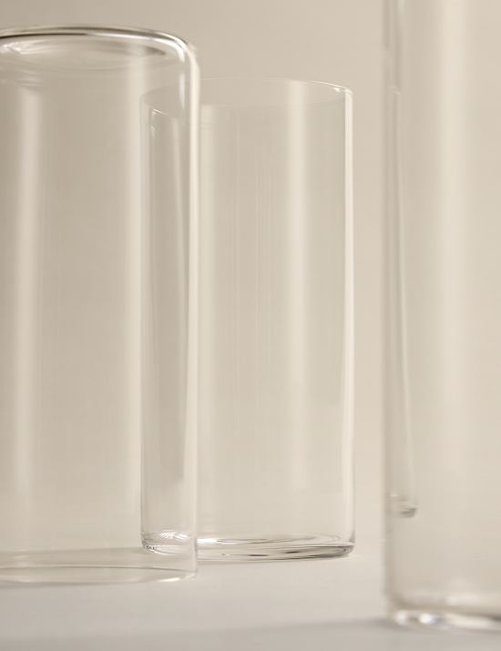 Set of 4 Straight Sided Hi Ball Glasses