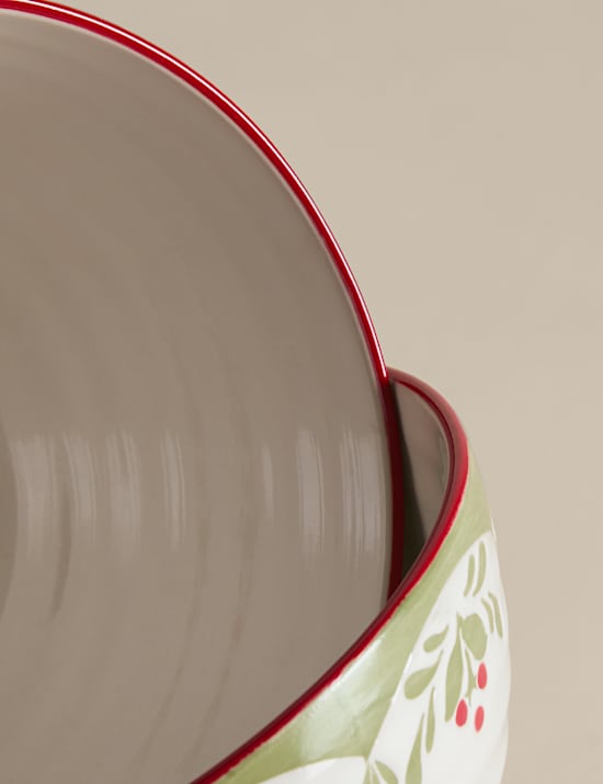 Set of 4 Winter Foliage Cereal Bowls