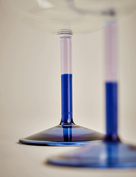 2er-Set zweifarbige Coupé-Gläser