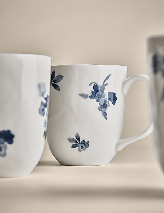 Set of 4 Cherry Blossom Mugs