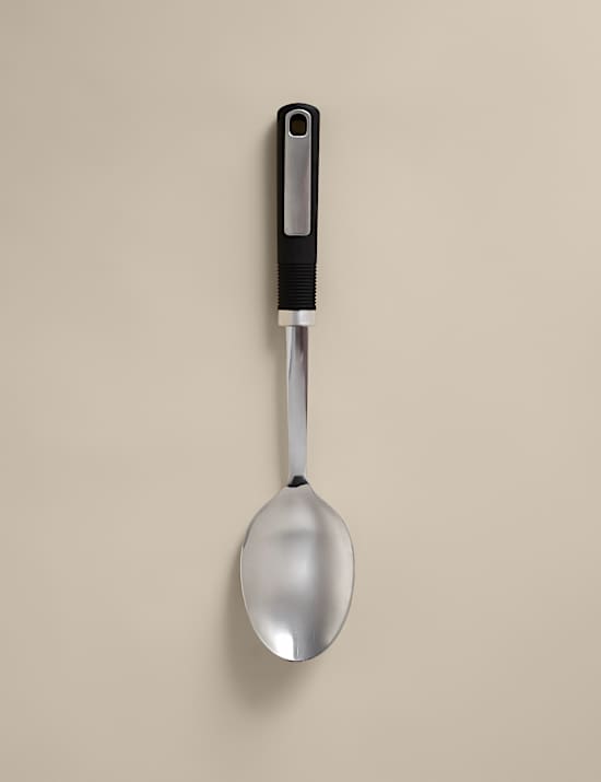 Soft Grip Handle Stainless Steel Solid Spoon