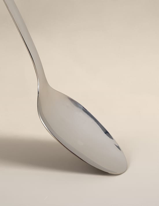 Soft Grip Handle Stainless Steel Solid Spoon