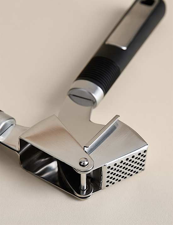 Soft Grip Stainless Steel Garlic Press