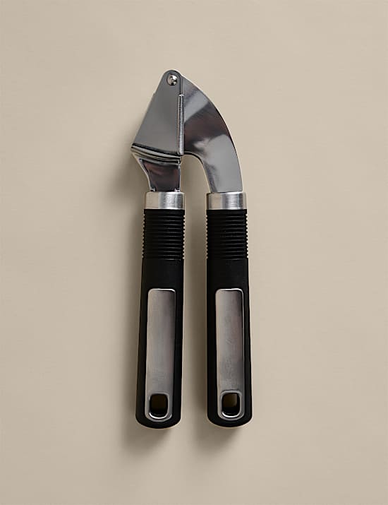 Soft Grip Stainless Steel Garlic Press
