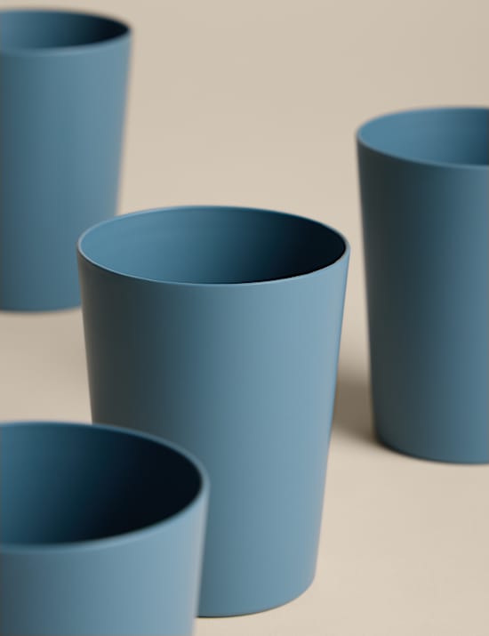 Lot de 4 verres droits pour pique-nique