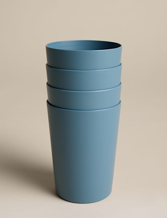 Lot de 4 verres droits pour pique-nique