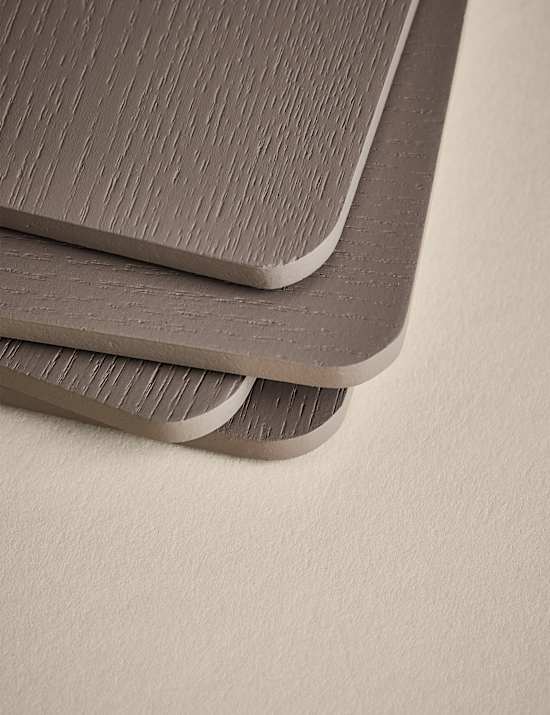 Set of 4 Square Wooden Coasters