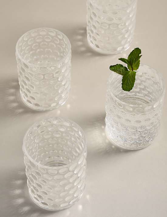 Set of 4 Bobble Acrylic Picnic Tumblers
