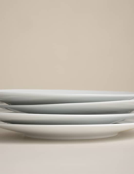 Set of 4 Burford Embossed Rim Side Plates