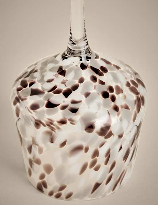 Set of 2 Speckled Wine Glasses