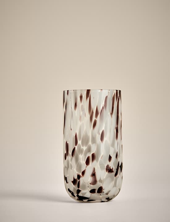 Set of 2 Speckled Hi Ball Glasses