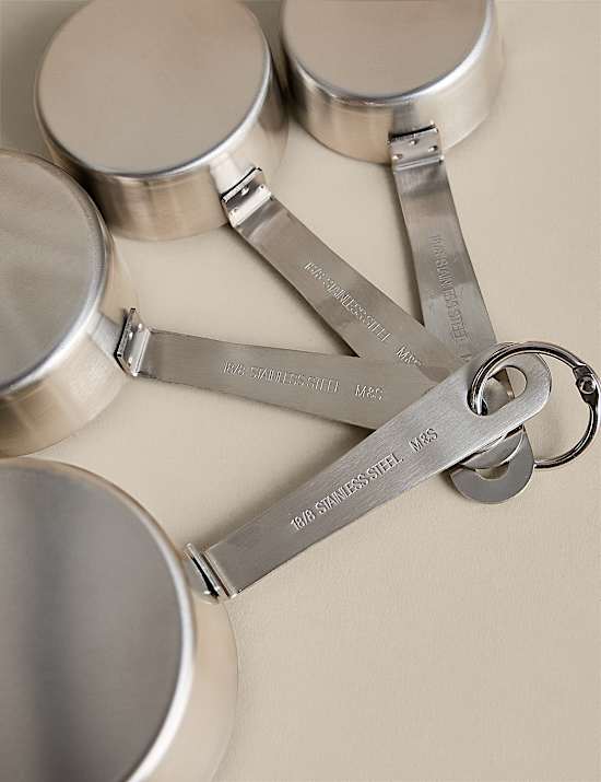 4 Piece Stainless Steel Measuring Cups