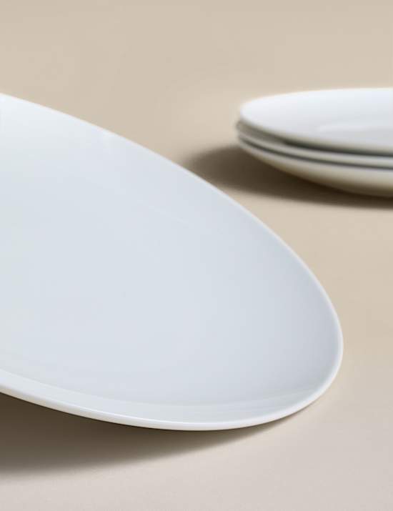 Set of 4 Burford Coupe Dinner Plates