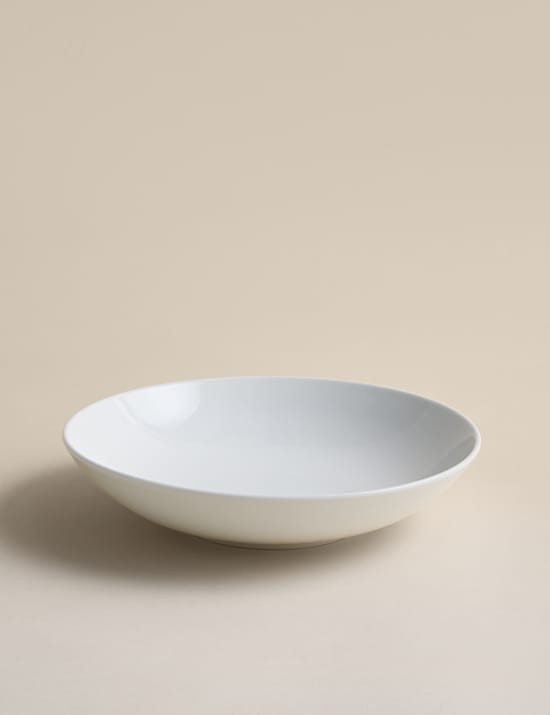 Set of 4 Burford Coupe Porcelain Pasta Bowls