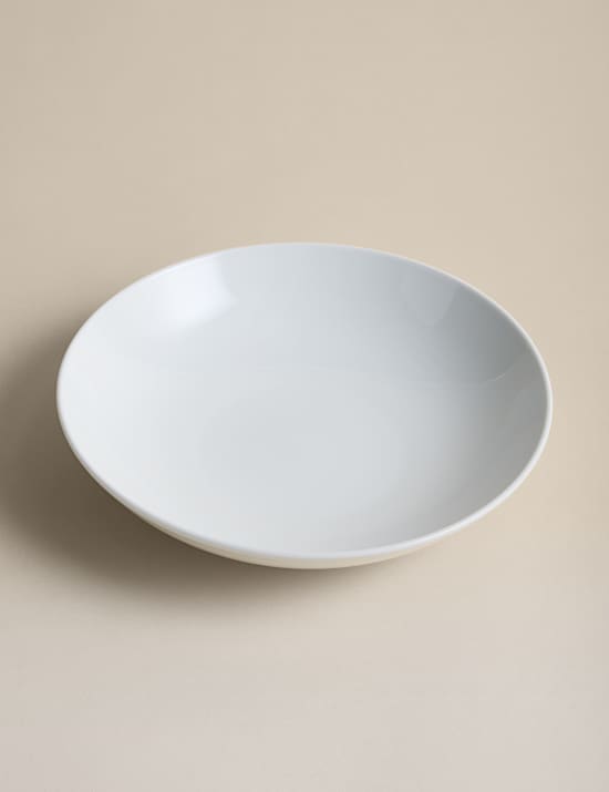 Set of 4 Burford Coupe Porcelain Pasta Bowls