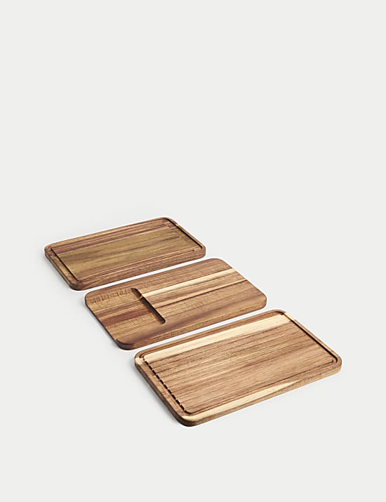 Set of 3 Wooden Chopping Boards