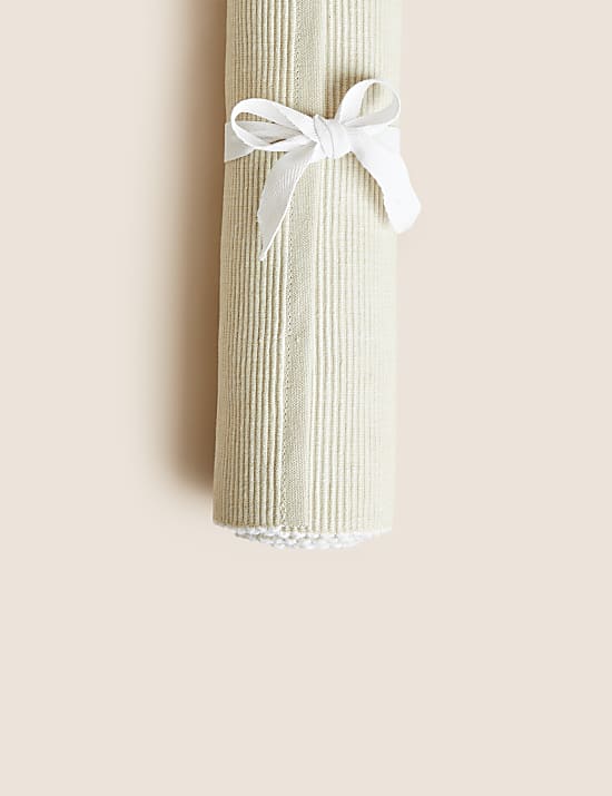 Cotton Rich Ribbed Table Runner