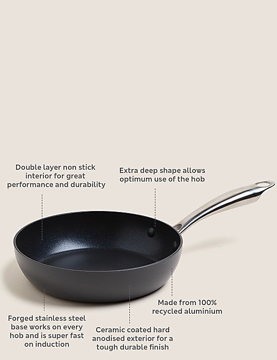 Kleine, hard geanodiseerde koekenpan, 20 cm