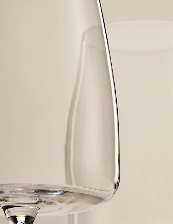 Set of 4 Crystal Red Wine Glasses