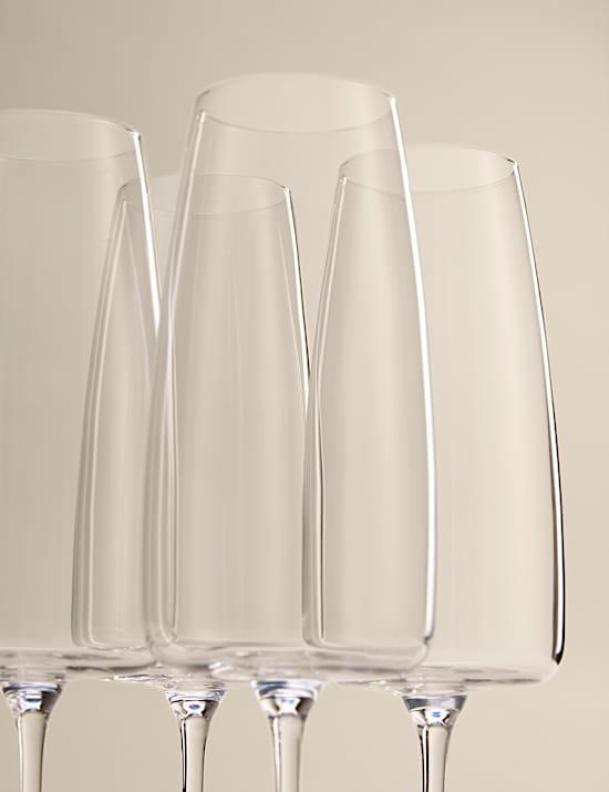 Set of 4 Odette Champagne Flutes