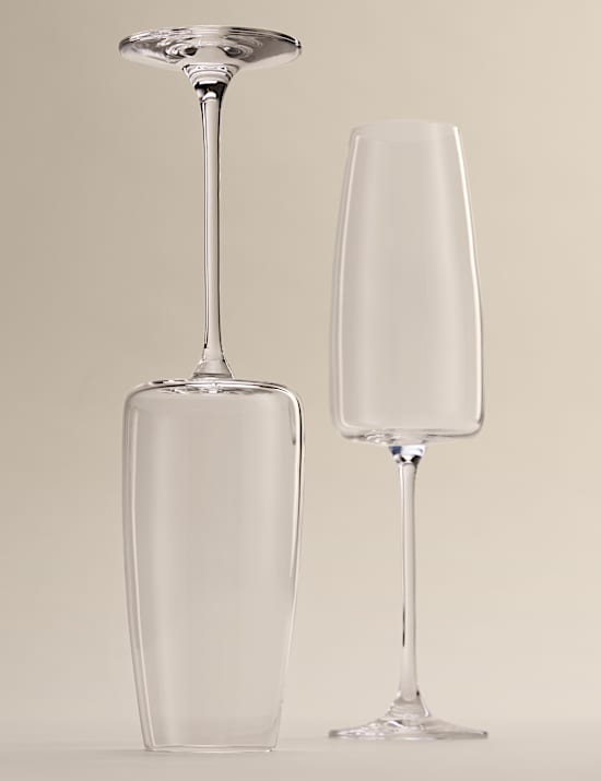 Set of 4 Odette Champagne Flutes