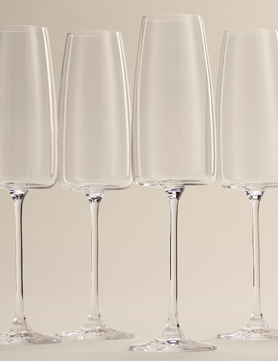 Set of 4 Odette Champagne Flutes