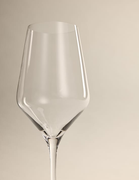 Set of 4 Luna Crystal White Wine Glasses
