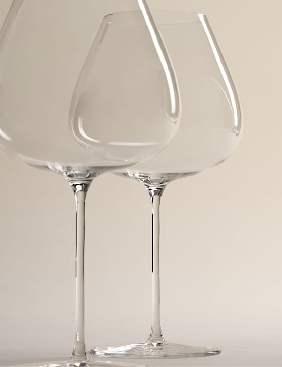 Set of 4 The Sommelier's Edit Crystal Large Red Wine Glasses