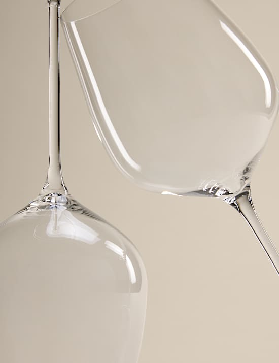 Set of 4 The Sommelier's Edit Crystal White Wine Glasses