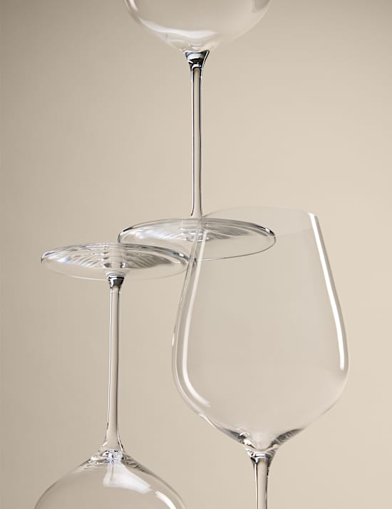 Set of 4 The Sommelier's Edit Crystal White Wine Glasses