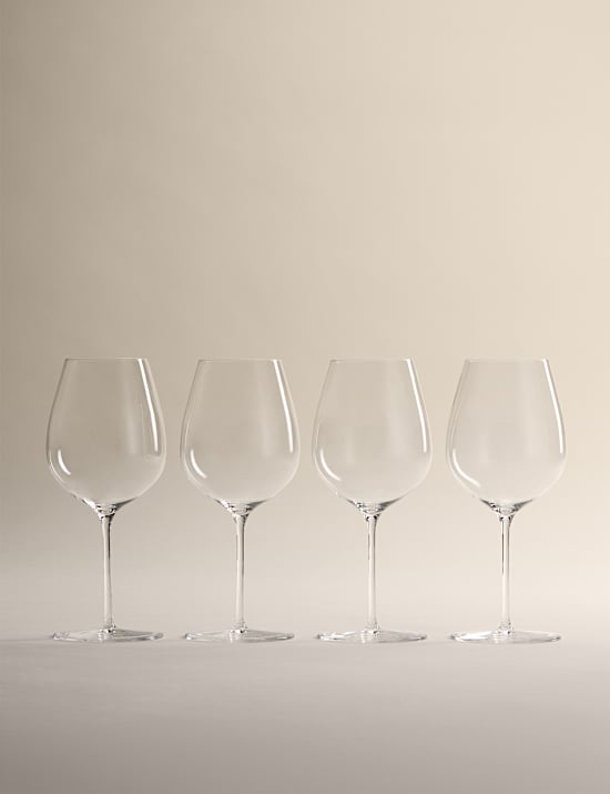 Set of 4 The Sommelier's Edit Crystal Standard Red Wine Glasses