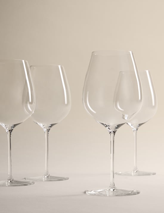 Set of 4 The Sommelier's Edit Crystal Standard Red Wine Glasses