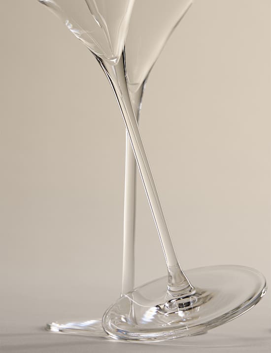 Set of 4 The Sommelier's Edit Crystal Champagne Flutes