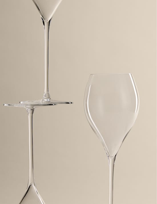 Set of 4 The Sommelier's Edit Crystal Champagne Flutes