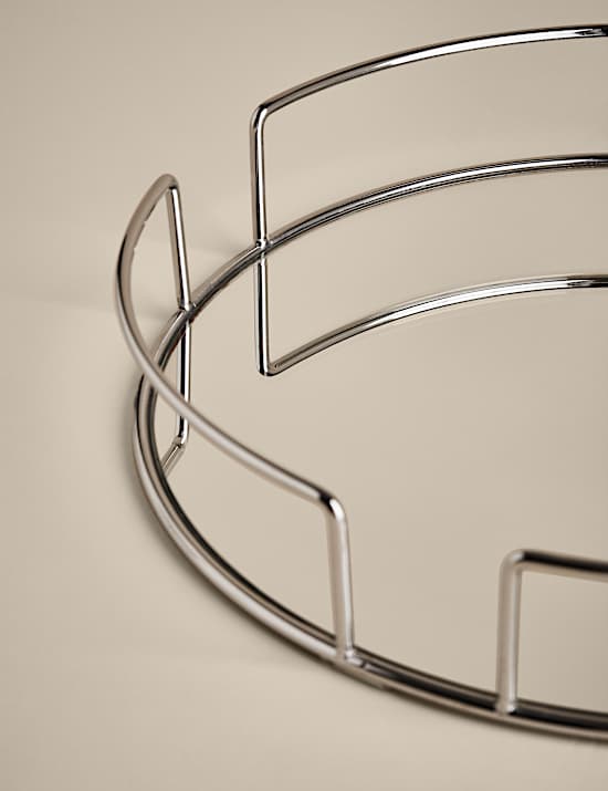Mirrored Round Tray