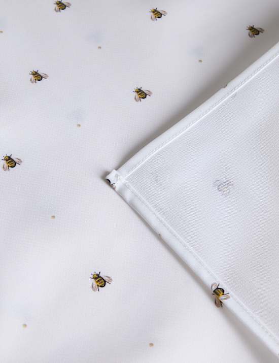 Abwischbare Tischdecke mit Bienenmuster