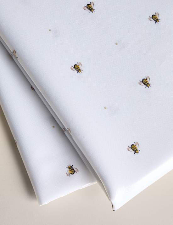 Abwischbare Tischdecke mit Bienenmuster