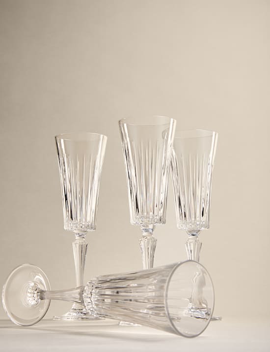 Set of 4 Timeless Champagne Flutes