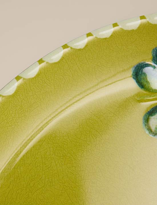 Lot de 4 petites assiettes pour pique-nique &agrave; motif fleuri