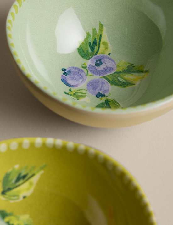 Set of 2 Spring Meadow Picnic Nibble Bowls