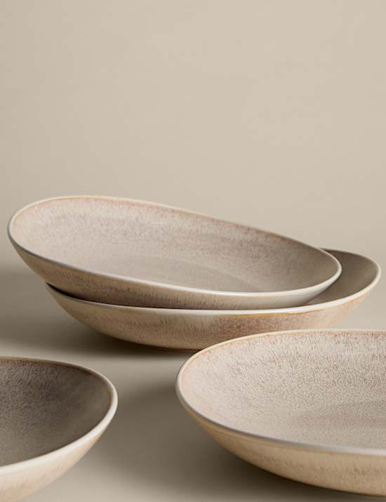 Lot de 4 assiettes à pâtes Argo